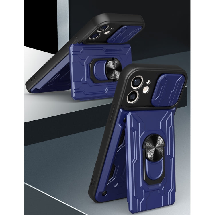 For iPhone 12 Sliding Camshield Card Phone Case