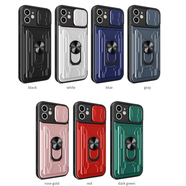 For iPhone 12 Sliding Camshield Card Phone Case
