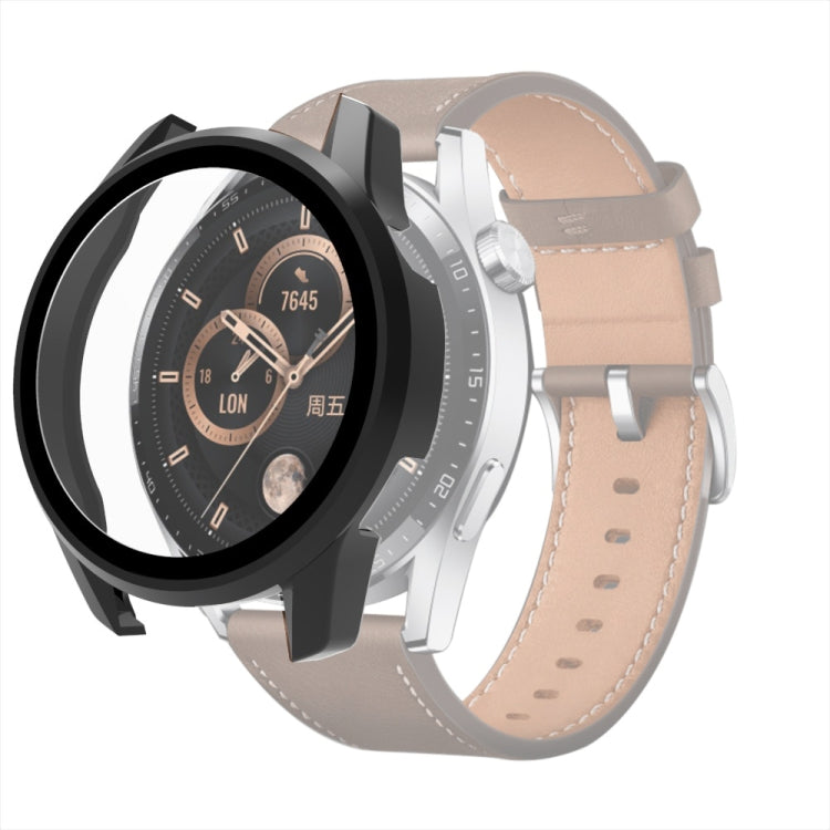 For Huawei Watch GT 3 42mm PC + Tempered Glass Watch Protective Case
