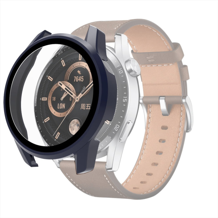 For Huawei Watch GT 3 42mm PC + Tempered Glass Watch Protective Case