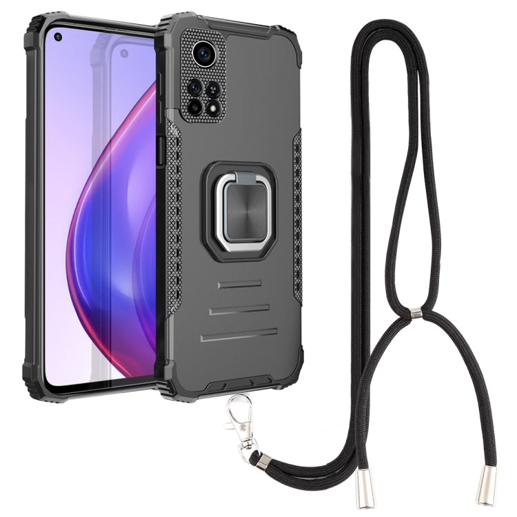 For Xiaomi Mi 10T Pro 5G / 10T 5G Aluminum Alloy + TPU Phone Case with Lanyard