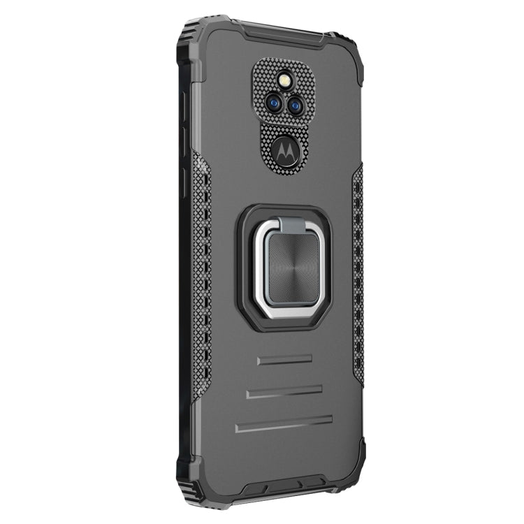 For Motorola Moto G Play 2021 Aluminum Alloy + TPU Phone Case with Lanyard