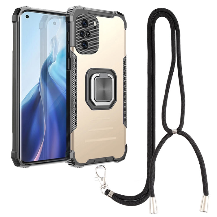 For Motorola Moto G Stylus 2021 Aluminum Alloy + TPU Phone Case with Lanyard