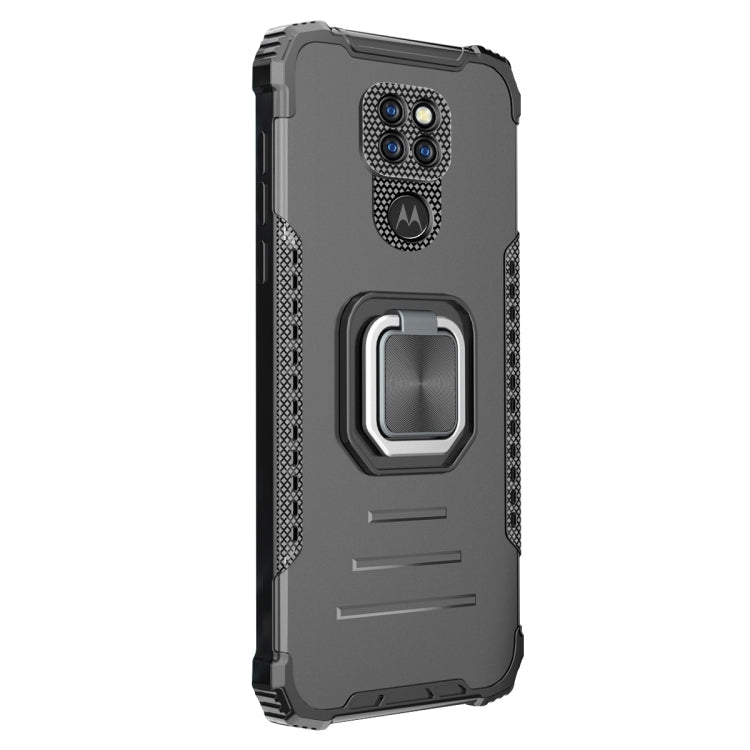 For Motorola Moto G9 / G9 Play / E7 Plus Aluminum Alloy + TPU Phone Case with Lanyard