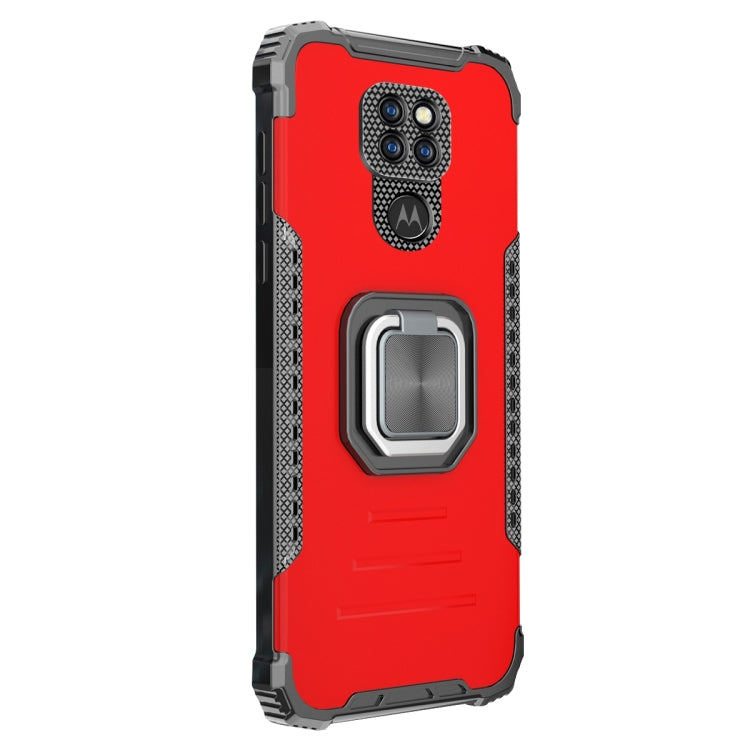 For Motorola Moto G9 / G9 Play / E7 Plus Aluminum Alloy + TPU Phone Case with Lanyard