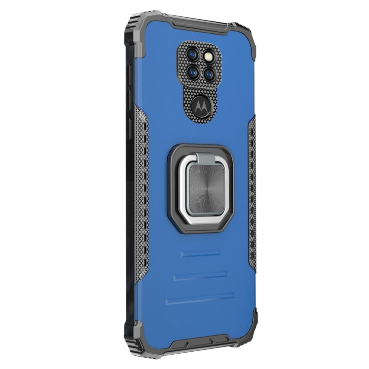 For Motorola Moto G9 / G9 Play / E7 Plus Aluminum Alloy + TPU Phone Case with Lanyard