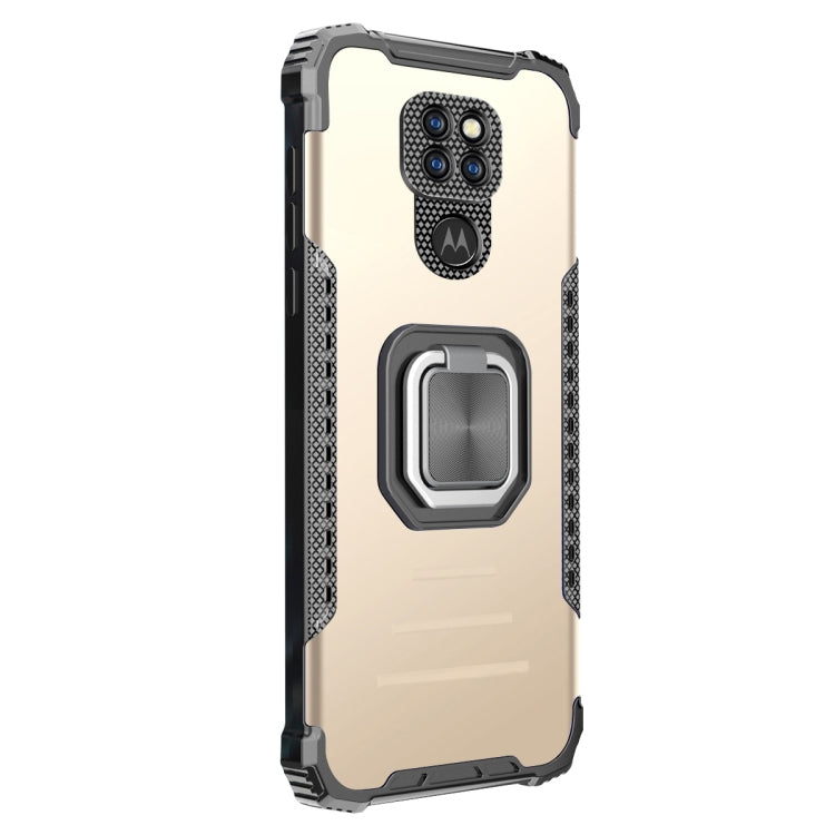 For Motorola Moto G9 / G9 Play / E7 Plus Aluminum Alloy + TPU Phone Case with Lanyard
