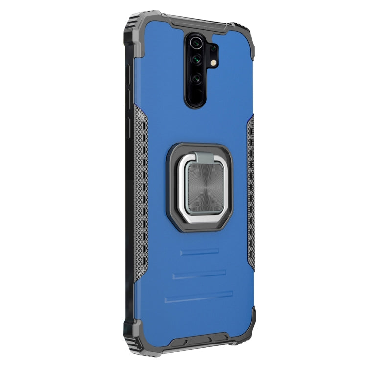 For Xiaomi Redmi 9 / Redmi 10X Aluminum Alloy + TPU Phone Case with Lanyard