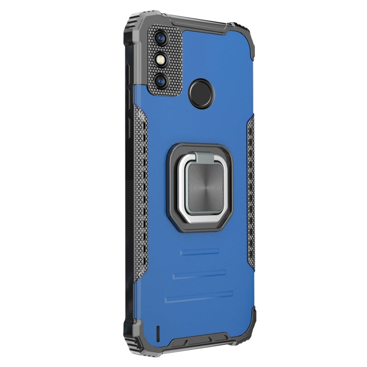 For Tecno Spark 6 Go Aluminum Alloy + TPU Phone Case with Lanyard
