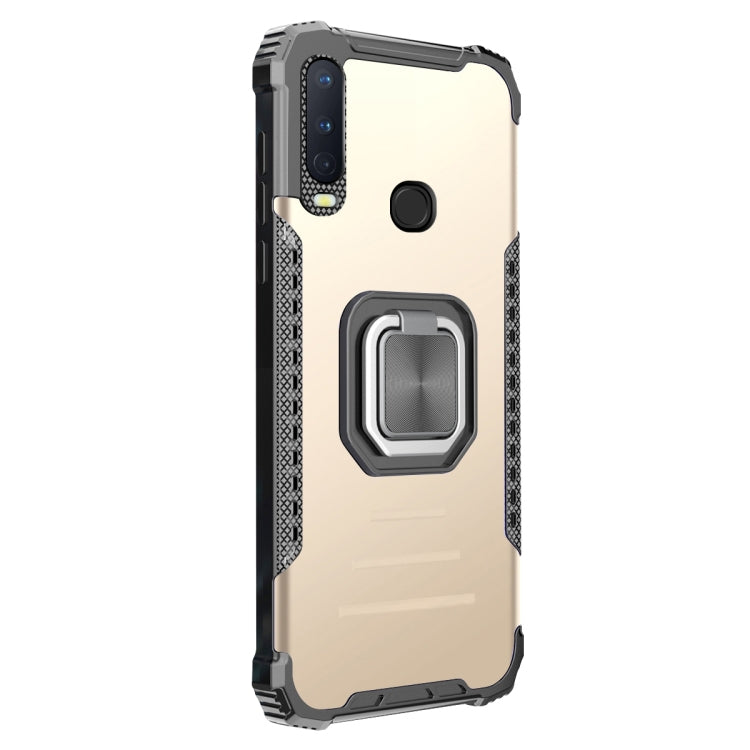 For vivo Y17 / Y12 / Y15 / Y11 2019 / Y5 2020 Aluminum Alloy + TPU Phone Case with Lanyard