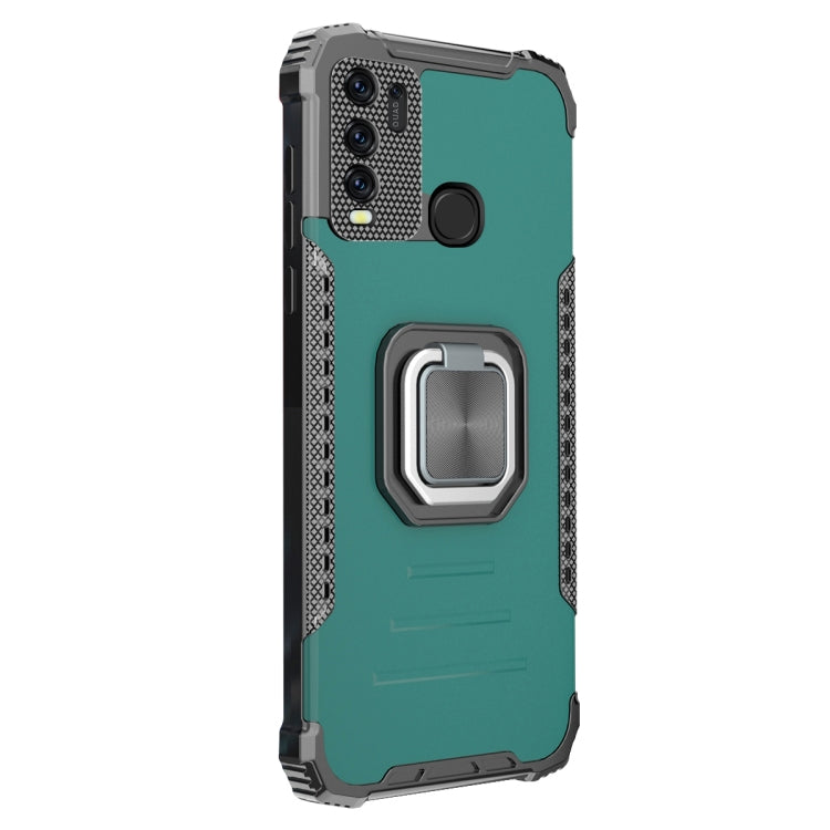 For vivo Y50 / Y30 Aluminum Alloy + TPU Phone Case with Lanyard