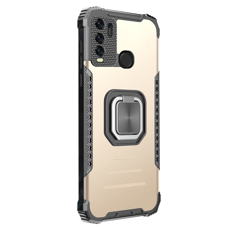 For vivo Y50 / Y30 Aluminum Alloy + TPU Phone Case with Lanyard