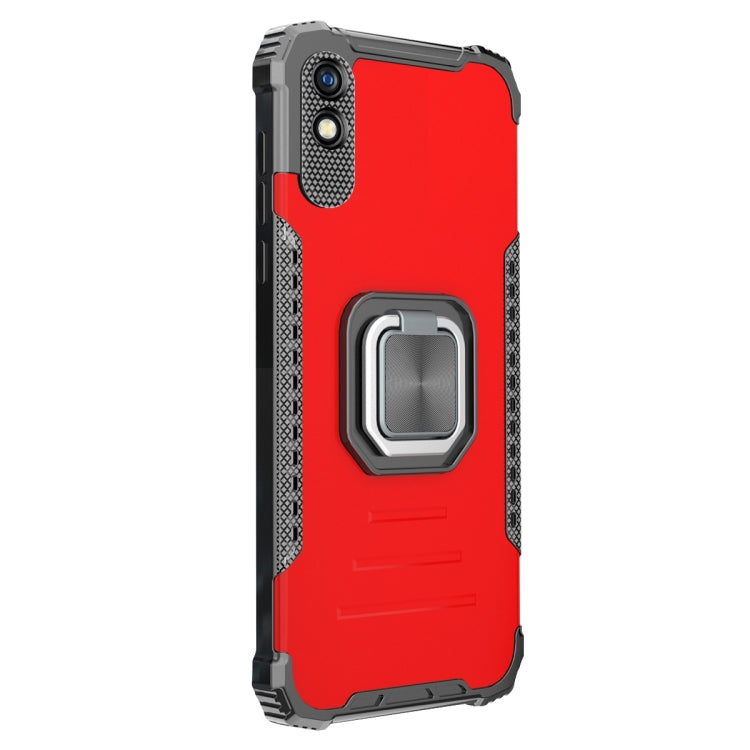For Xiaomi Redmi 9A Aluminum Alloy + TPU Phone Case with Lanyard