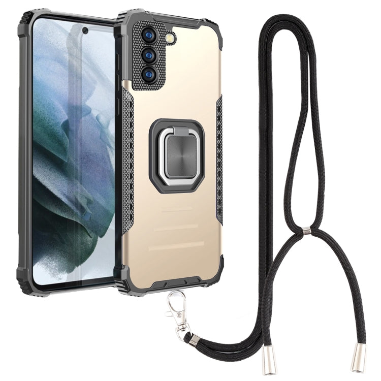 For Xiaomi Redmi K40 / K40 Pro / K40 Pro+ Aluminum Alloy + TPU Phone Case with Lanyard