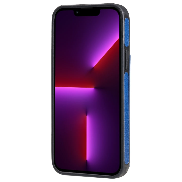 For iPhone 13 Pro Max Solid Color Double Buckle Zipper Shockproof Phone Case