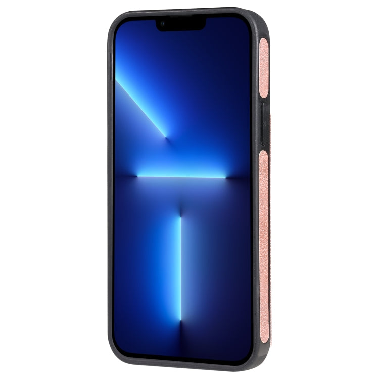 For iPhone 13 Pro Solid Color Double Buckle Zipper Shockproof Phone Case