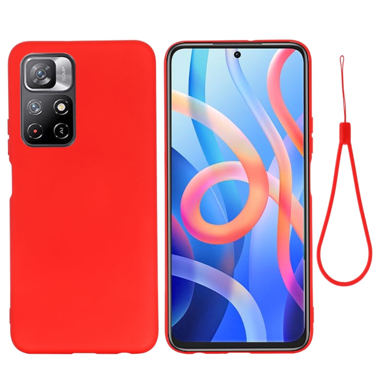 For Xiaomi Redmi Note 11 5G China / Note 11T 5G / Poco M4 Pro 5G Liquid Silicone Phone Case