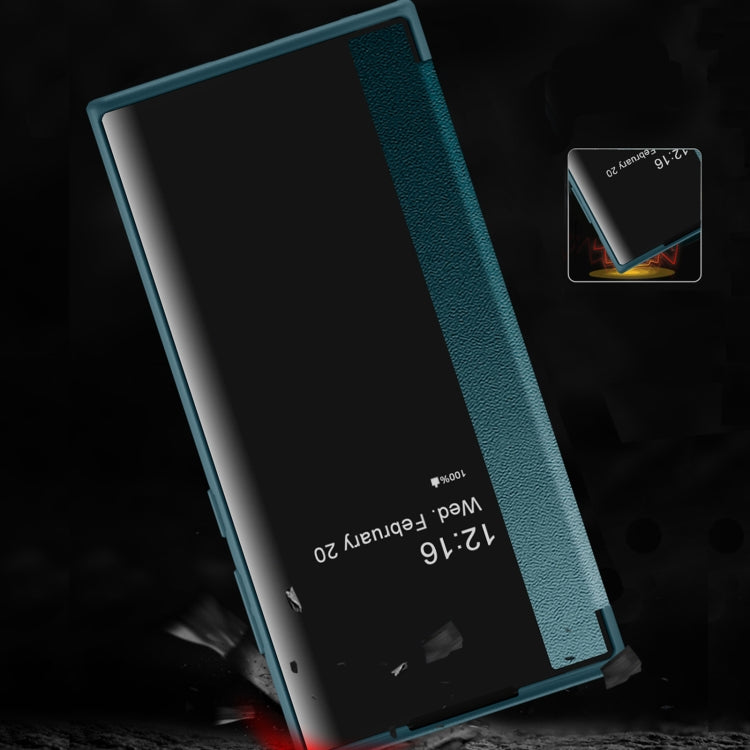 For Samsung Galaxy S22 Ultra 5G Window View Leather Phone Case