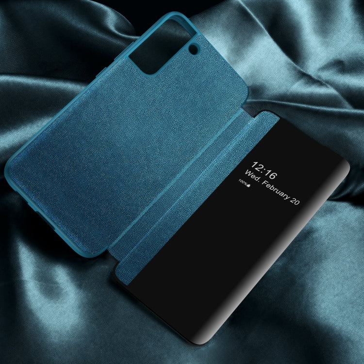 For Samsung Galaxy S22+ 5G Window View Leather Phone Case