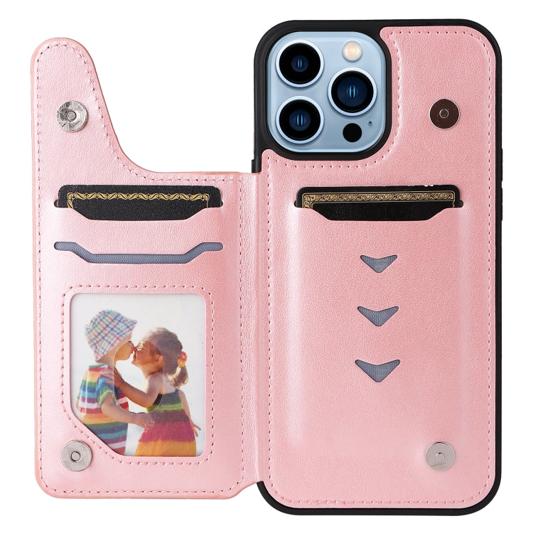 For iPhone 13 Pro Max Six Cats Embossing Pattern Shockproof Phone Case