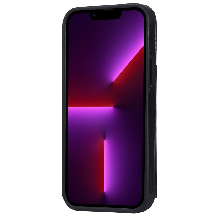 For iPhone 13 Pro Six Cats Embossing Pattern Shockproof Phone Case