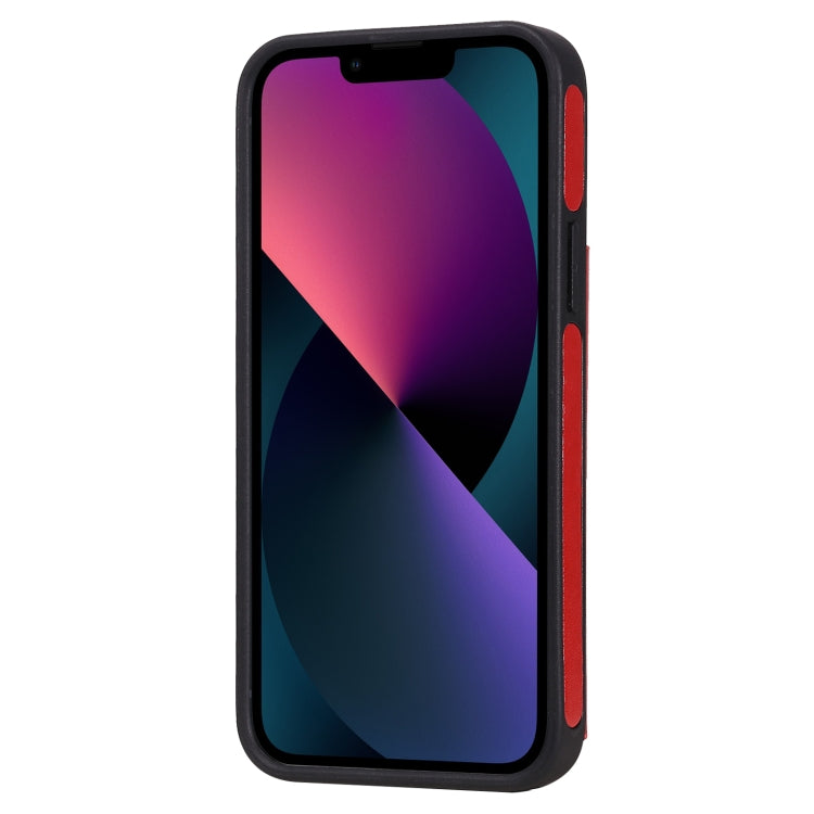 For iPhone 13 Six Cats Embossing Pattern Shockproof Phone Case