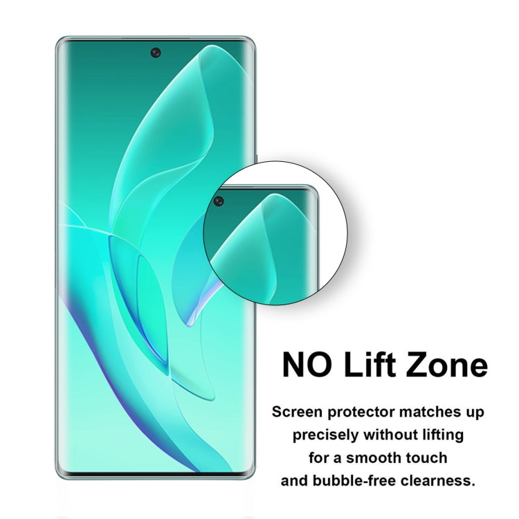 2 PCS 3D Curved Silk-screen PET Full Coverage Protective Film For Honor 60 / 60 SE(Transparent)