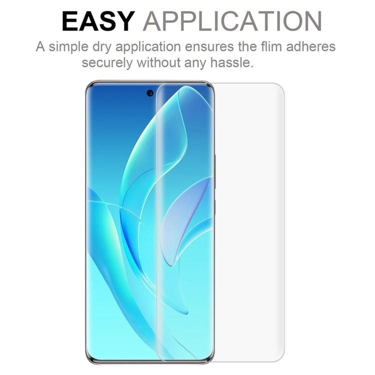 2 PCS 3D Curved Silk-screen PET Full Coverage Protective Film For Honor 60 Pro(Transparent)