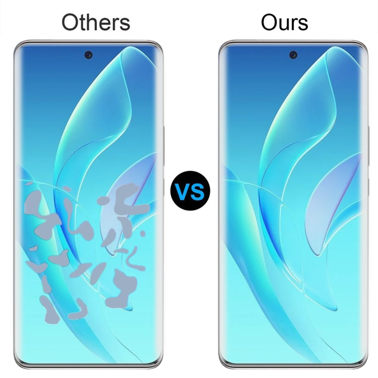 2 PCS 3D Curved Silk-screen PET Full Coverage Protective Film For Honor 60 Pro(Transparent)