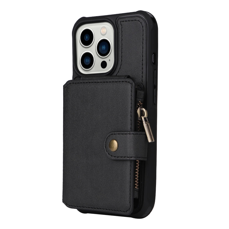 For iPhone 13 Pro Zipper Shockproof Protective Phone Case