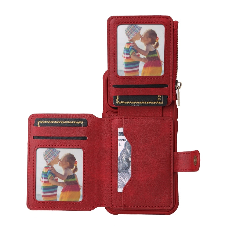 For iPhone 13 Pro Zipper Shockproof Protective Phone Case