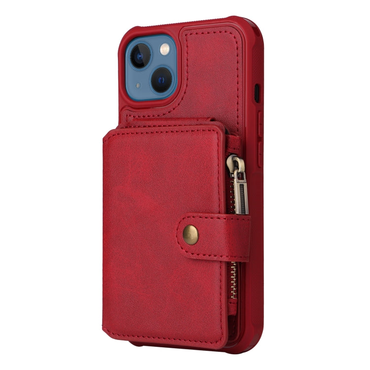 For iPhone 13 Zipper Shockproof Protective Phone Case