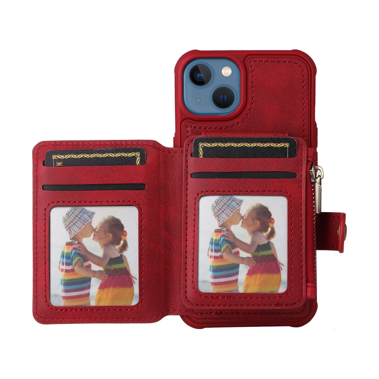 For iPhone 13 Zipper Shockproof Protective Phone Case