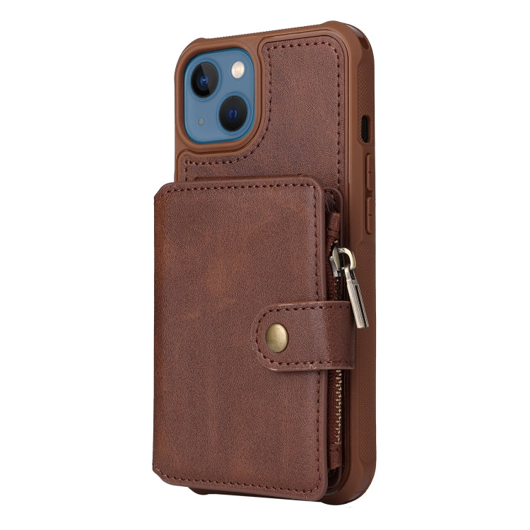 For iPhone 13 Zipper Shockproof Protective Phone Case