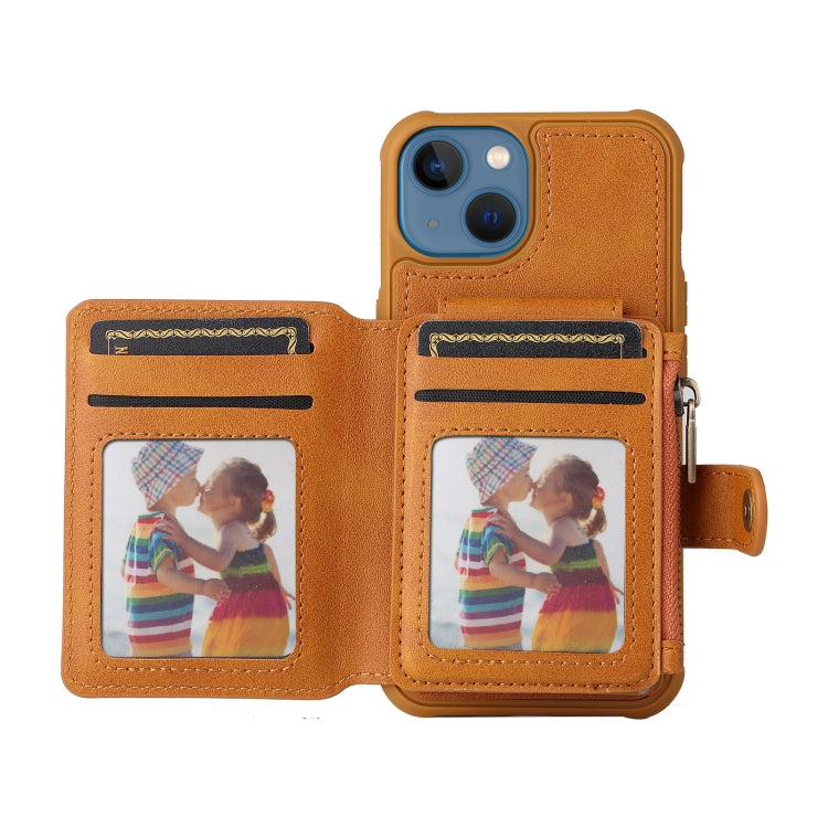 For iPhone 13 Zipper Shockproof Protective Phone Case