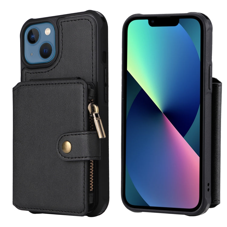 For iPhone 13 mini Zipper Shockproof Protective Phone Case