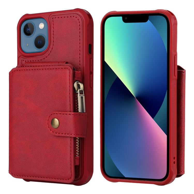 For iPhone 13 mini Zipper Shockproof Protective Phone Case