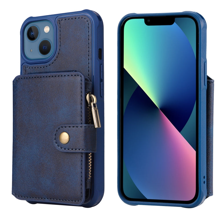 For iPhone 13 mini Zipper Shockproof Protective Phone Case