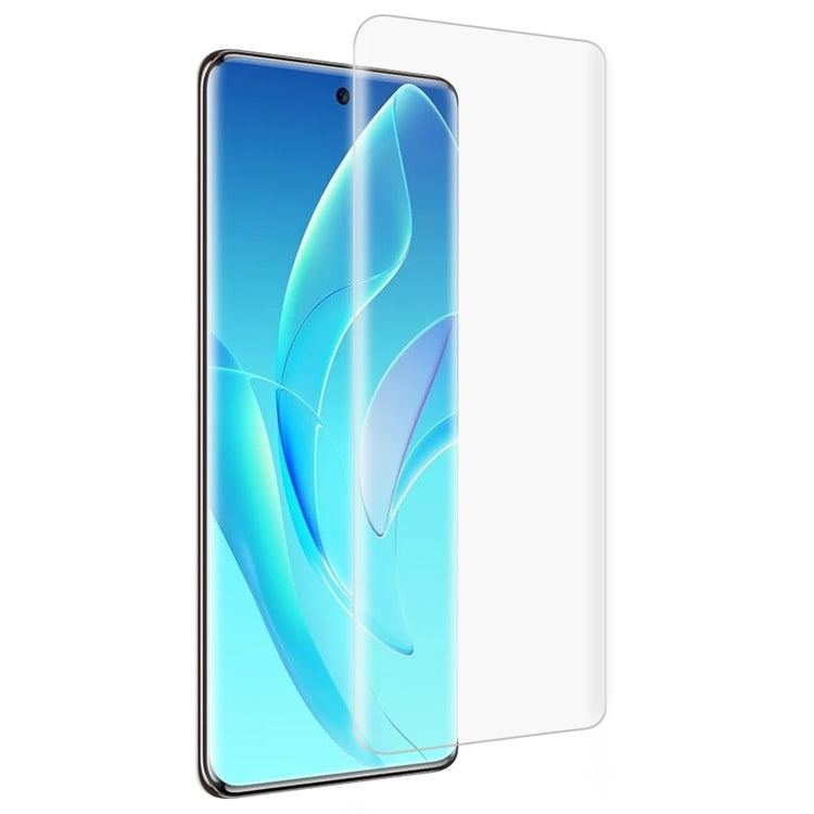 For Honor 60 Pro UV Liquid Curved Full Glue Tempered Glass Film