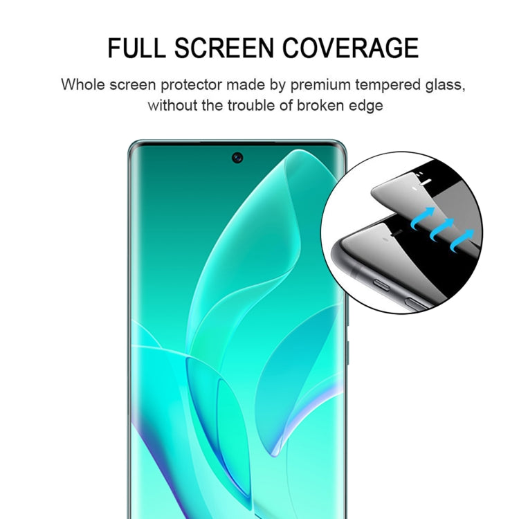 25 PCS Edge Glue 3D Curved Edge Full Screen Tempered Glass Film For Honor 60 / 60 SE(Black)