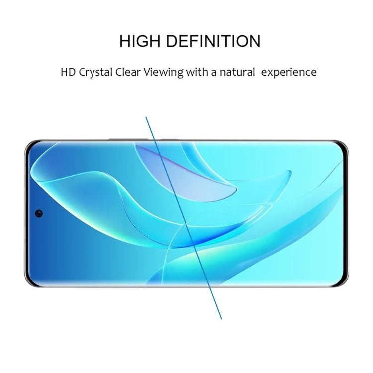 25 PCS Edge Glue 3D Curved Edge Full Screen Tempered Glass Film For Honor 60 Pro(Black)