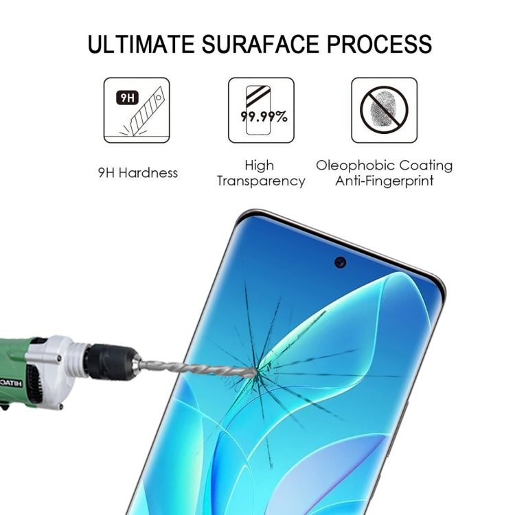 25 PCS Edge Glue 3D Curved Edge Full Screen Tempered Glass Film For Honor 60 Pro(Black)