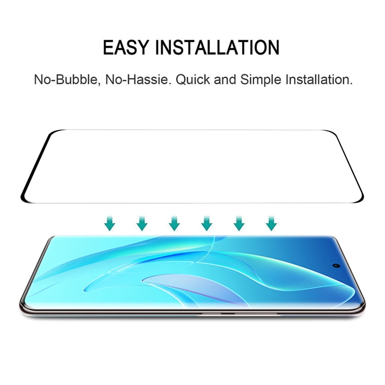 25 PCS Edge Glue 3D Curved Edge Full Screen Tempered Glass Film For Honor 60 Pro(Black)
