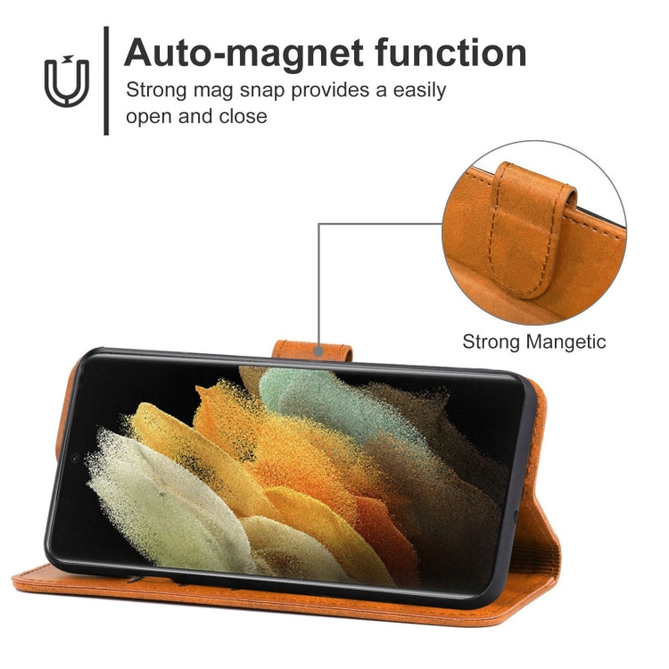 Leather Phone Case For Samsung Galaxy S21 5G