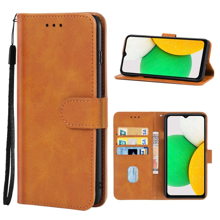 Leather Phone Case For Samsung Galaxy A03 164.27mm Version
