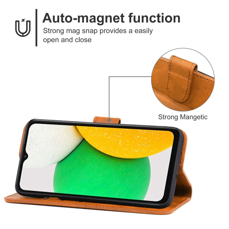 Leather Phone Case For Samsung Galaxy A03 164.27mm Version