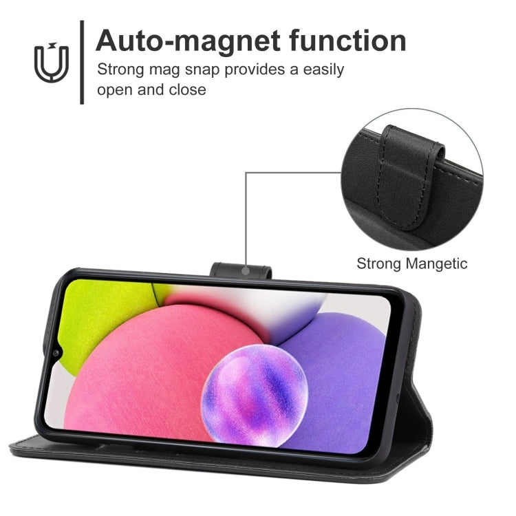 Leather Phone Case For Samsung Galaxy A03s 166mm Version