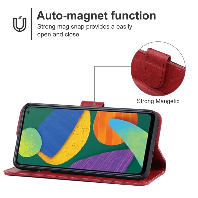 Leather Phone Case For Samsung Galaxy F52 5G