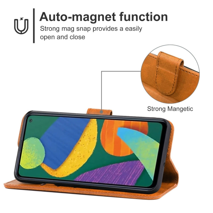 Leather Phone Case For Samsung Galaxy F52 5G