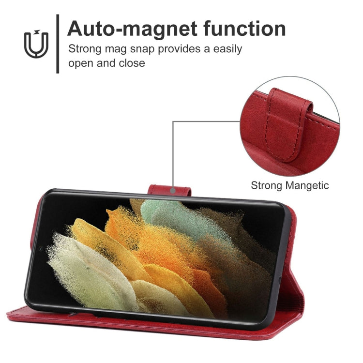 Leather Phone Case For Samsung Galaxy S22 Ultra 5G